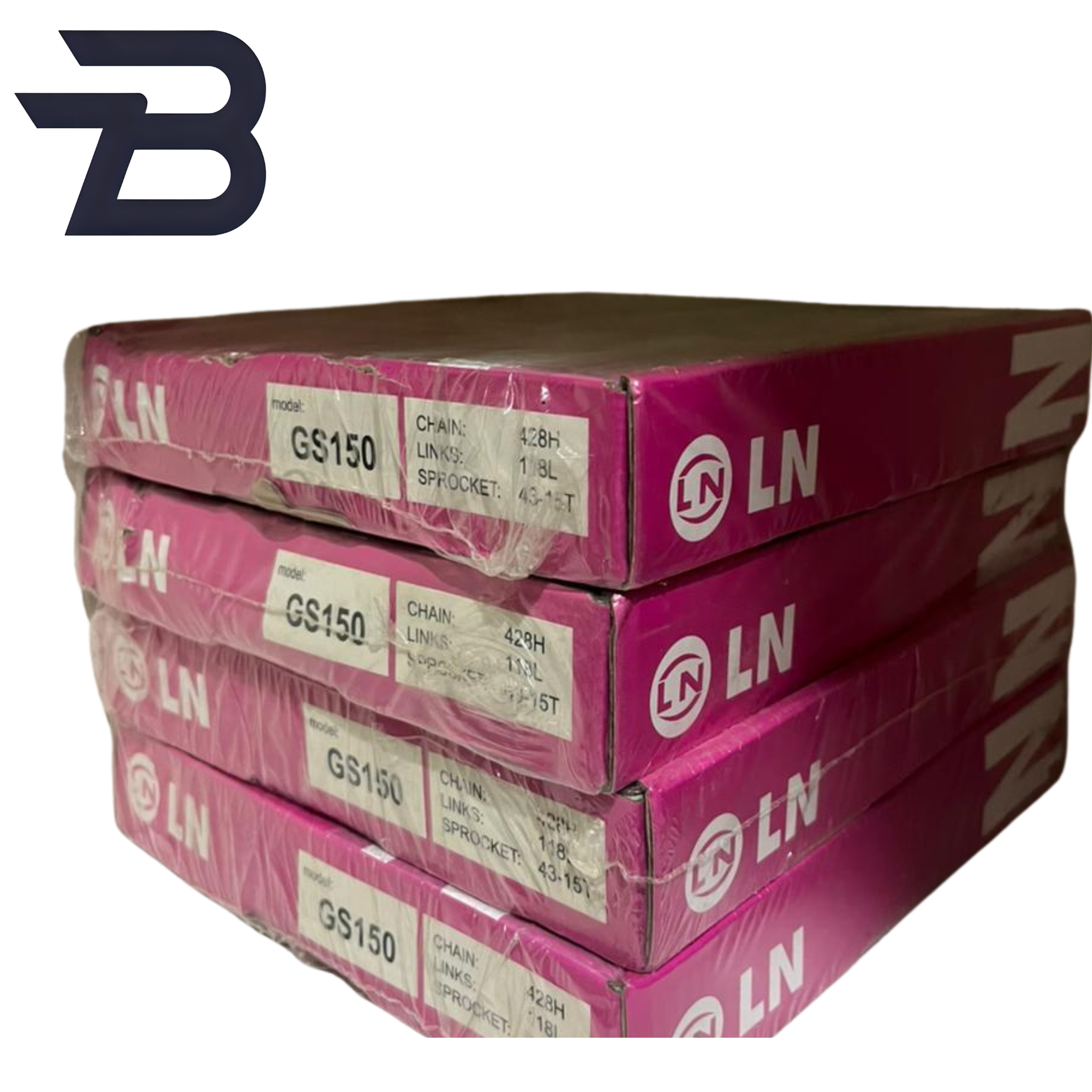 LN Chain Sprocket Kit GS150 – High Performance 428H 118L Set | Durable Motorcycle Drive Kit