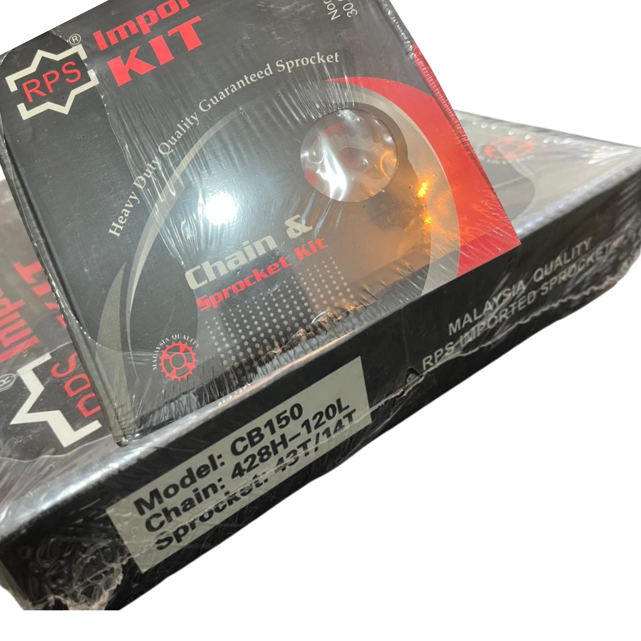 RPS Chain & Sprocket Kit for Honda CB150 | 428H-120L Chain | 43T Rear & 14T Front Sprocket